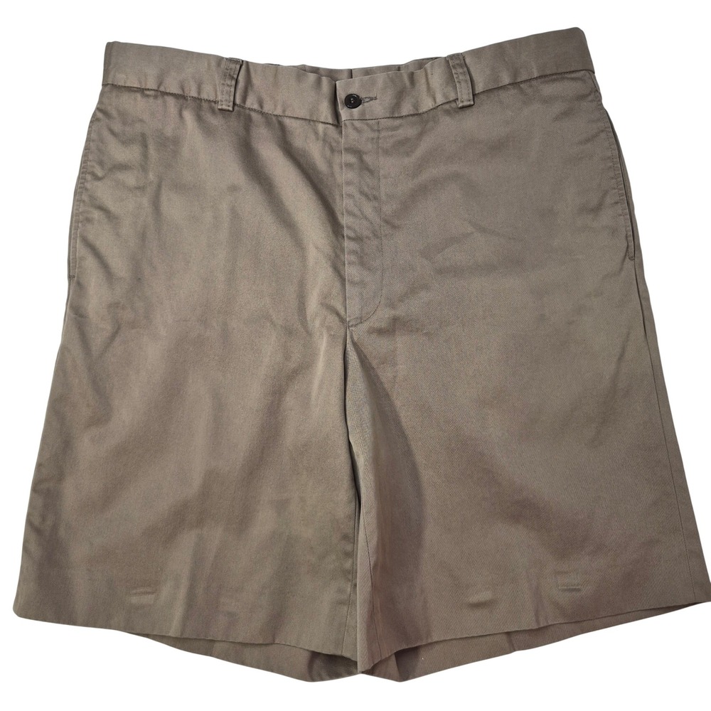 Ben Silver Chino Shorts Mens 36 Khaki Cotton Charleston Made in Italy Classic